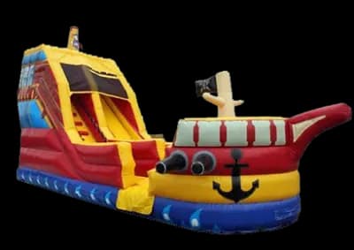 Pirate Waterslide inflatable rental from Jumping Jax